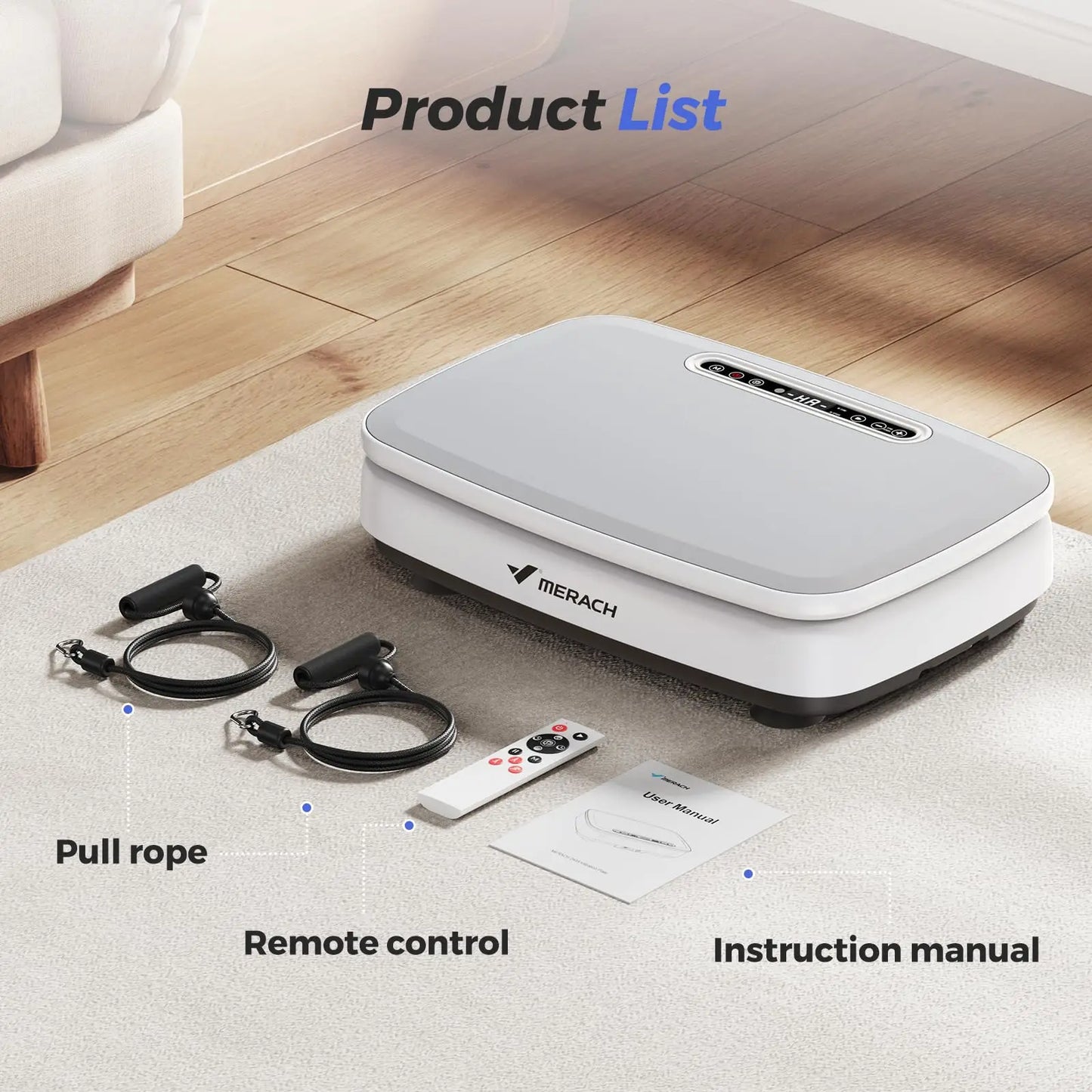 Vibration Plate Exercise Machine with Light Whole Body Workout