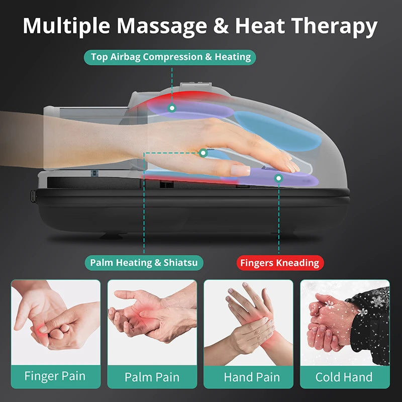 Wireless Electric Hand Massager -Acupoint Massager Finger Arthritis Numbness Muscle Relaxation