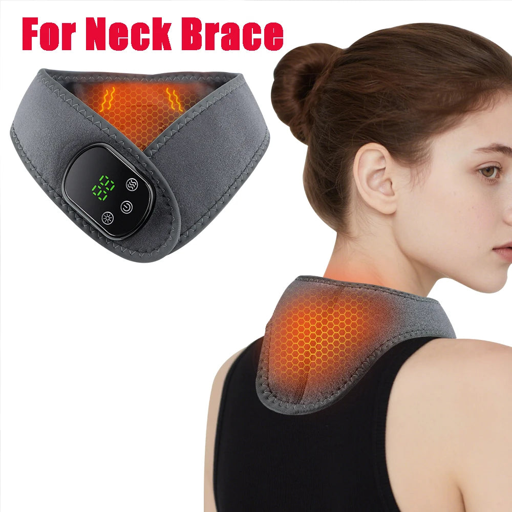 Electric Wrist Brace with Adjustable Hot Compress Vibration Massage