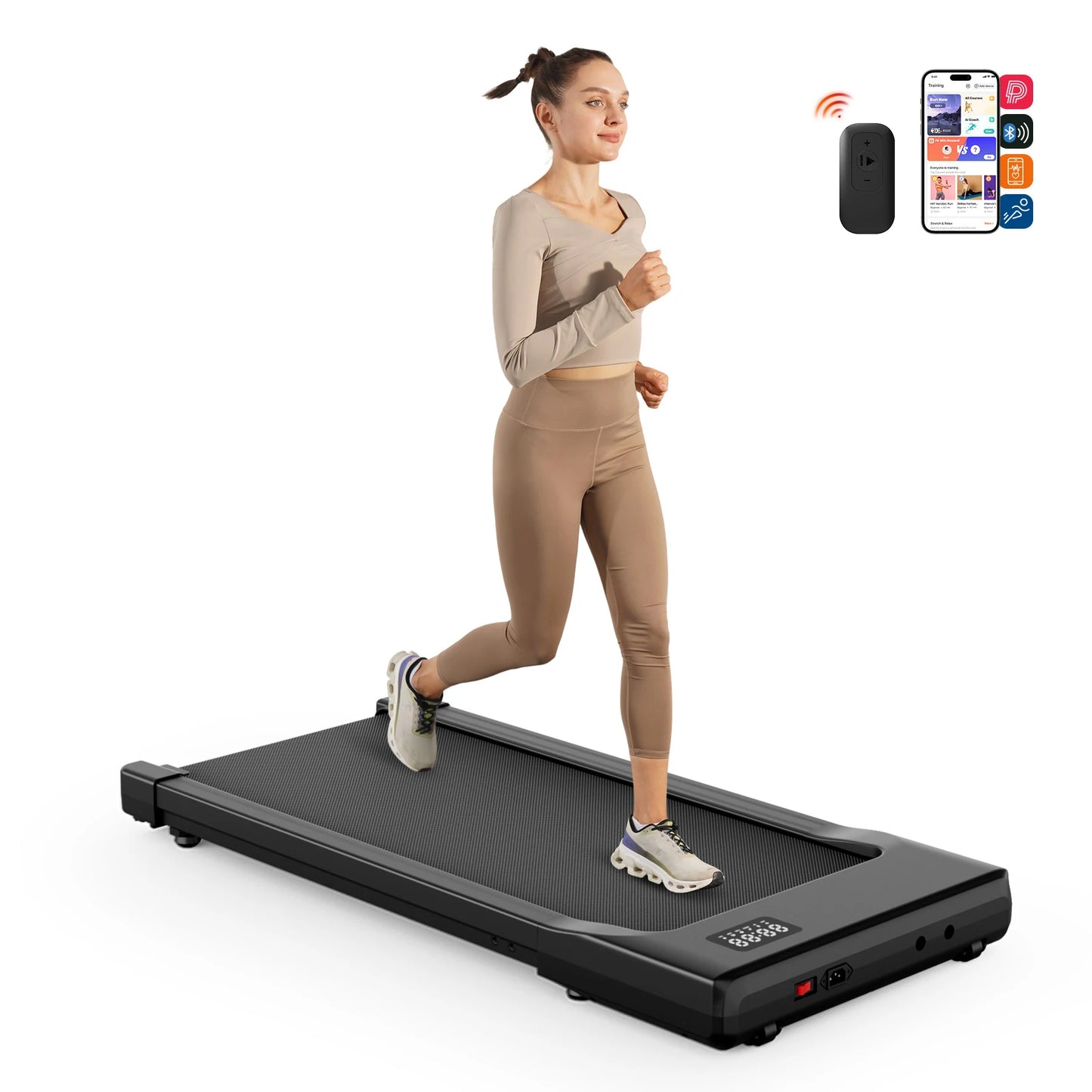 Walking Pad Under Desk Treadmill 2 in 1 Portable Treadmill