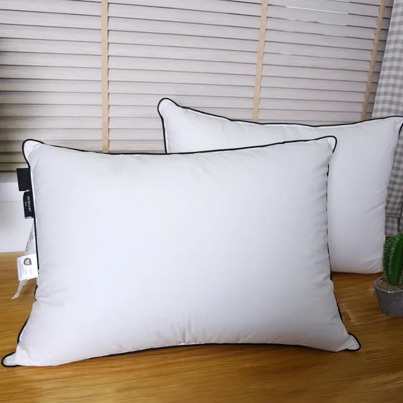 NEW Premium White Goose Down Pillows Soft and Support Down Bed Pillow for Sleeping