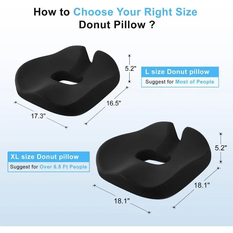 Donut Pillow for Tailbone Pain Relief Cushion,