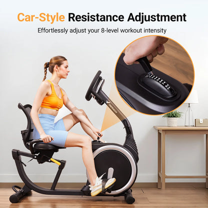 Exercise Bike High-end for Home -Bikes for Seniors Adult Magnetic Stationary with Heart Rate Handle