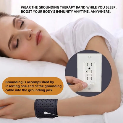 Grounding wrist strap, wrist strap for earth therapy, grounding for many situations