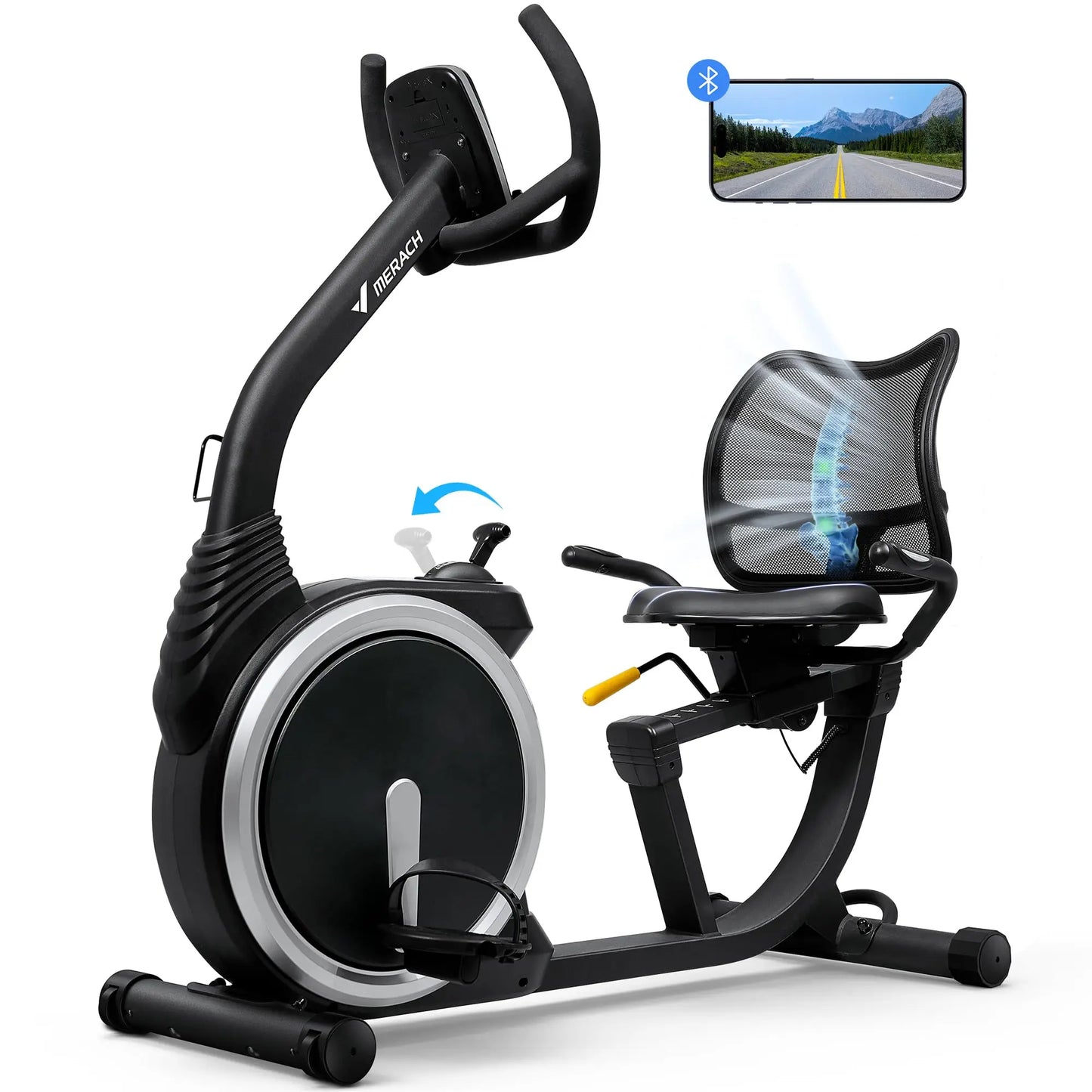 Exercise Bike High-end for Home -Bikes for Seniors Adult Magnetic Stationary with Heart Rate Handle