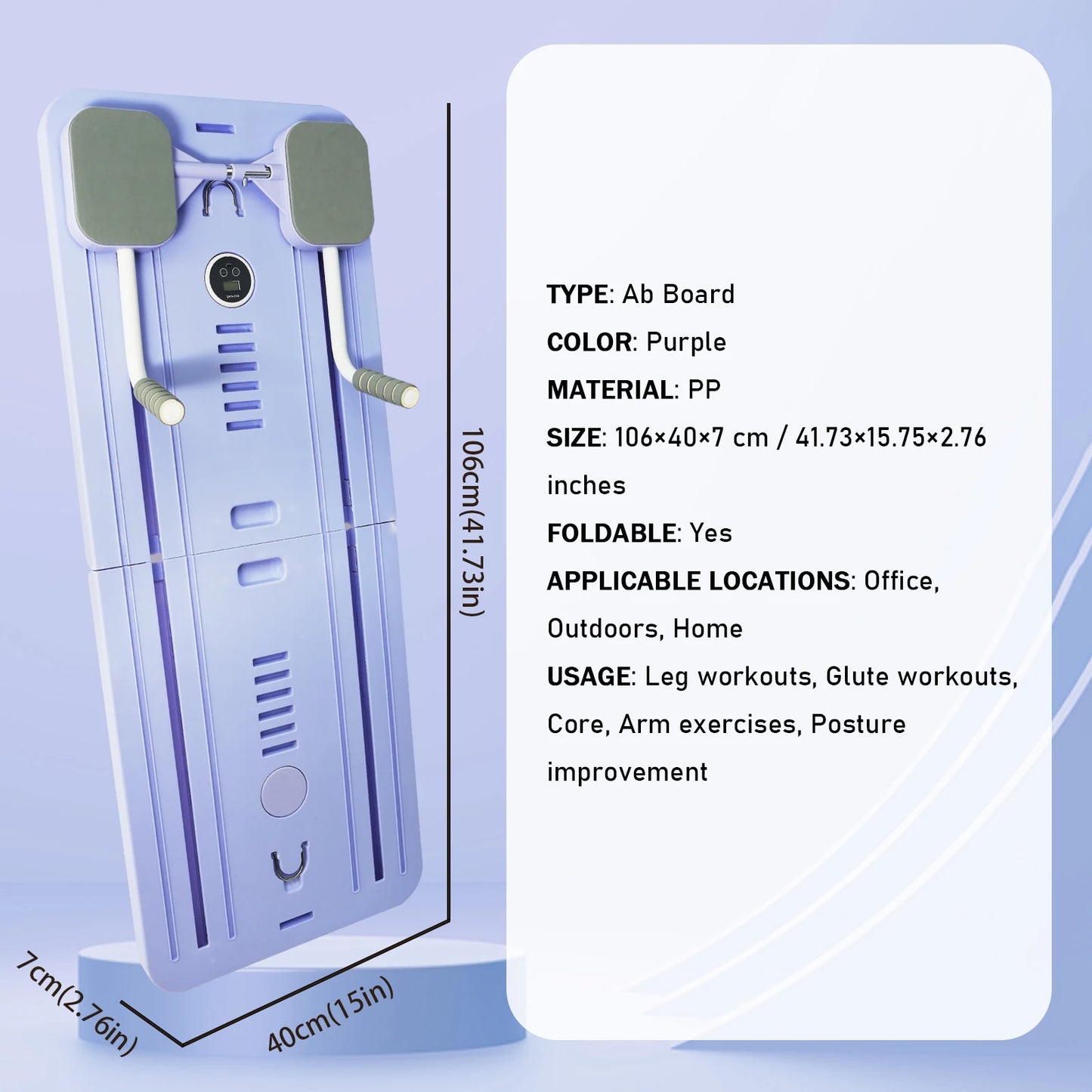 Adjustable Pilates Board,