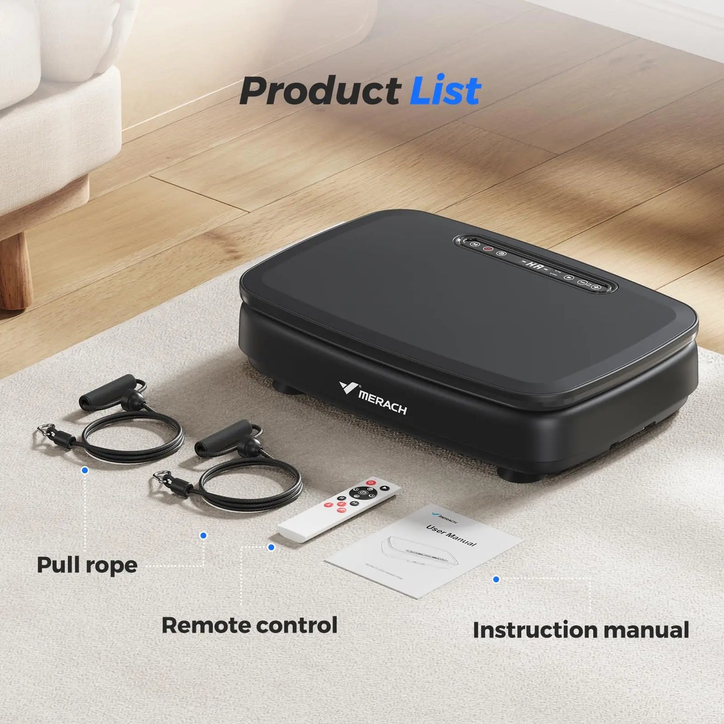 Vibration Plate Exercise Machine with Light Whole Body Workout