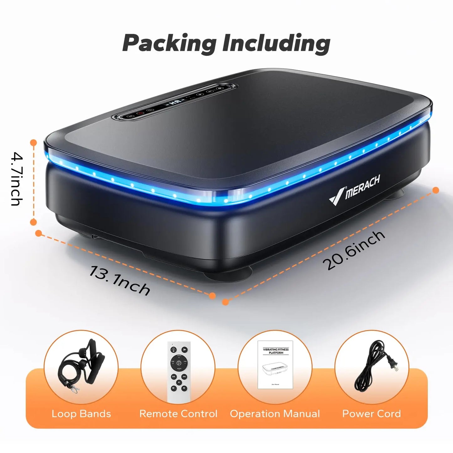 Vibration Plate Exercise Machine with Light Whole Body Workout