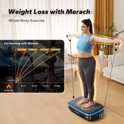Vibration Plate Exercise Machine with Light Whole Body Workout
