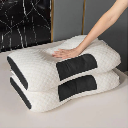 Soft Adjustable Ergonomic Knitted Massage Neck Pillow Orthopedic Contour Support Pillow