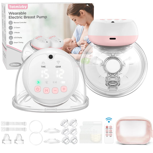2 Pcs Electric Wearable Breast Pump