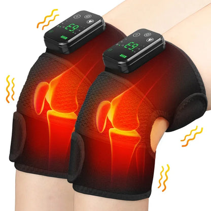 Electric Heated Vibration Knee Massage Physiotherapy Pad 3 in 1 Massager