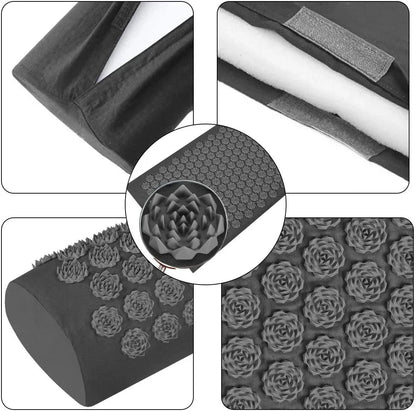 Eco Lotus Spike Mat Acupuncture Massage Cushion for Neck Foot Back and Yoga