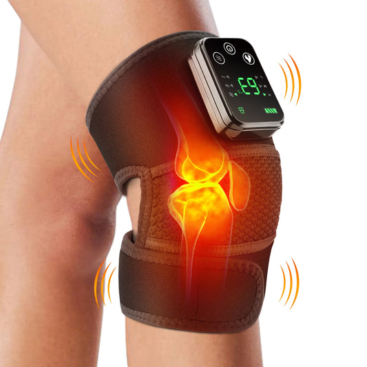 Joint Physiotherapy Hot Compress Vibration Massage for Elbow, Shoulder Support Thermal Knee Pad Relieve Arthritis