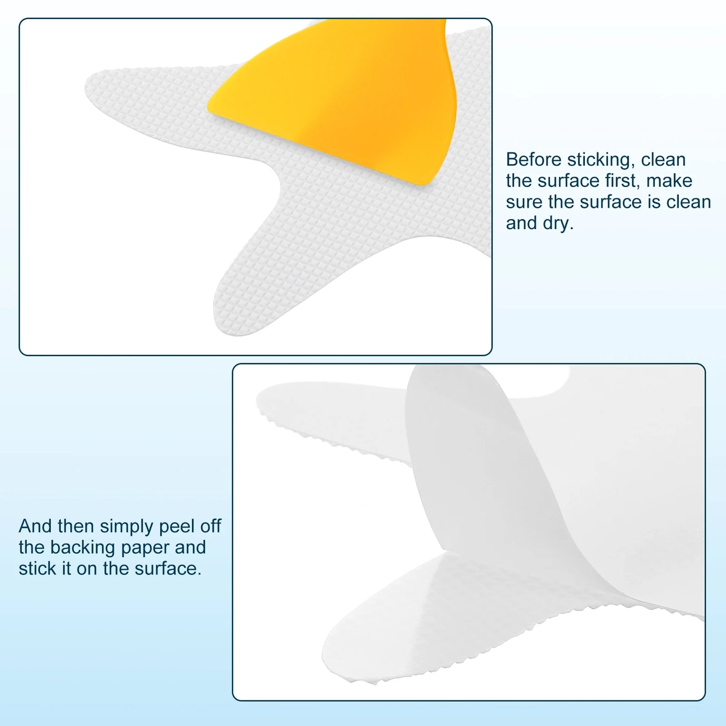 Anti Slip Shower Stickers for Safety in Bathtub with Scraper.