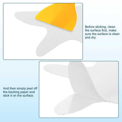 Anti Slip Shower Stickers for Safety in Bathtub with Scraper.