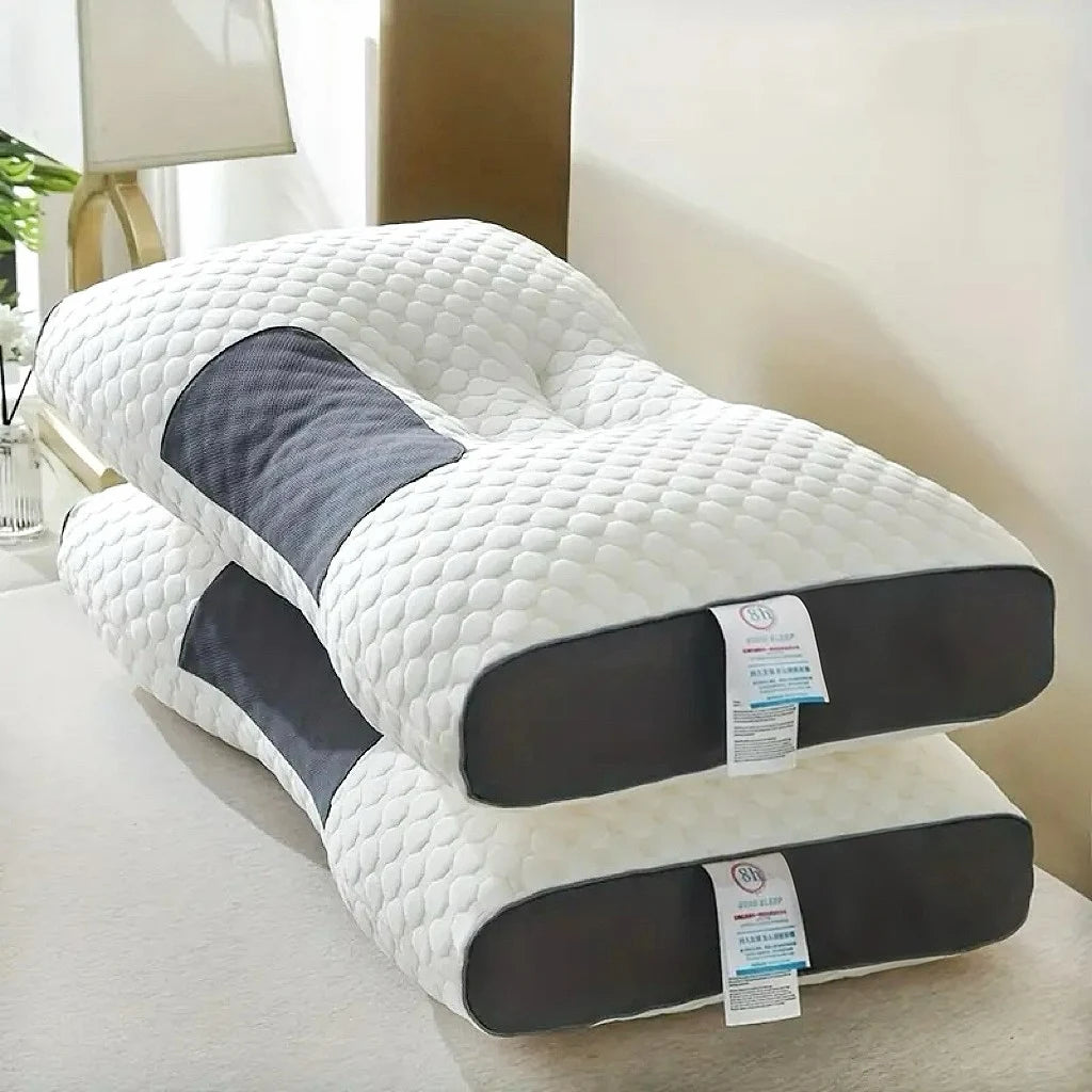 Soft Adjustable Ergonomic Knitted Massage Neck Pillow Orthopedic Contour Support Pillow