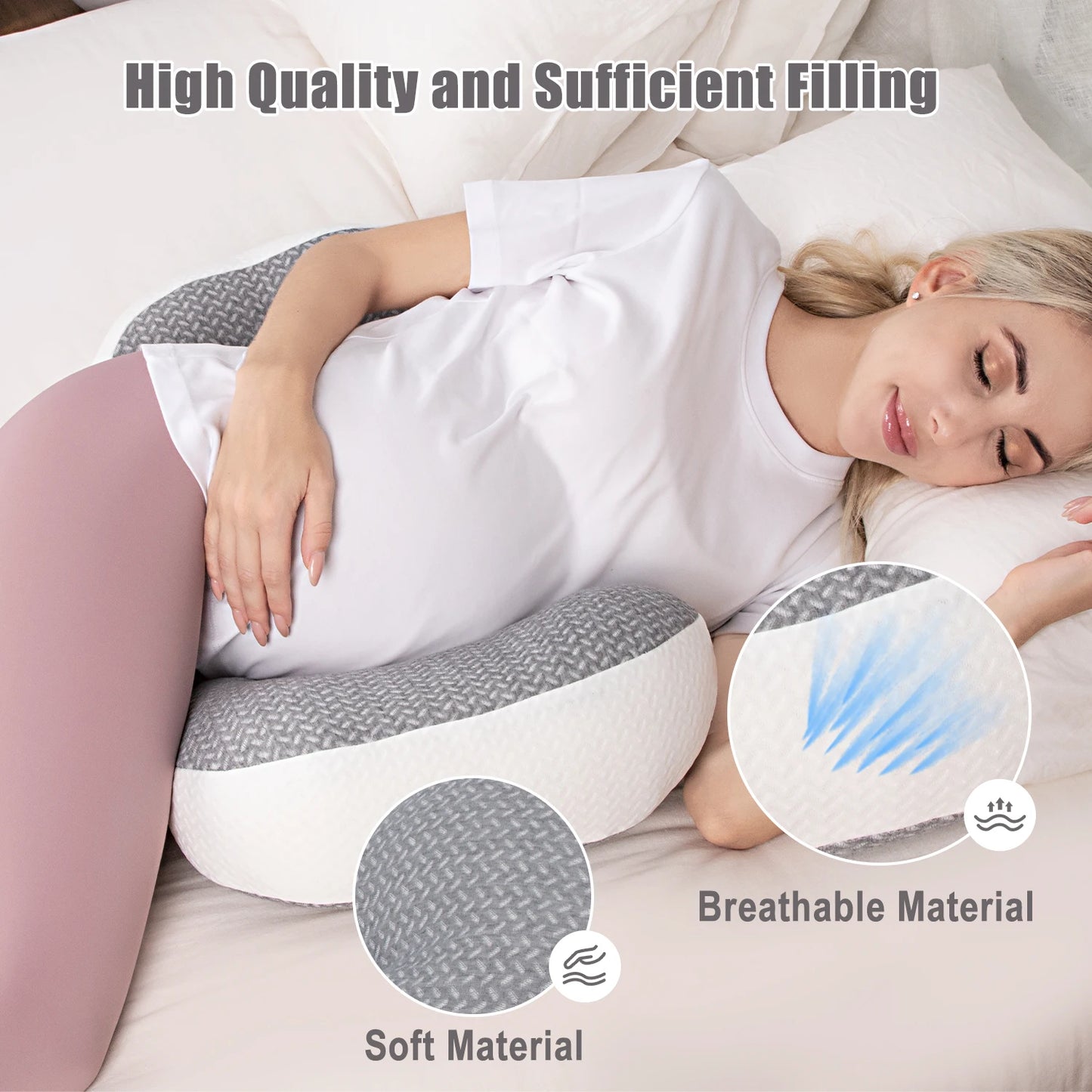 Pregnancy Waist Protection Pillow Side Sleeping Pillow