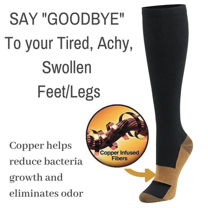 4 Pair Compression  Socks Fit Pregnancy Edema Varicose Veins