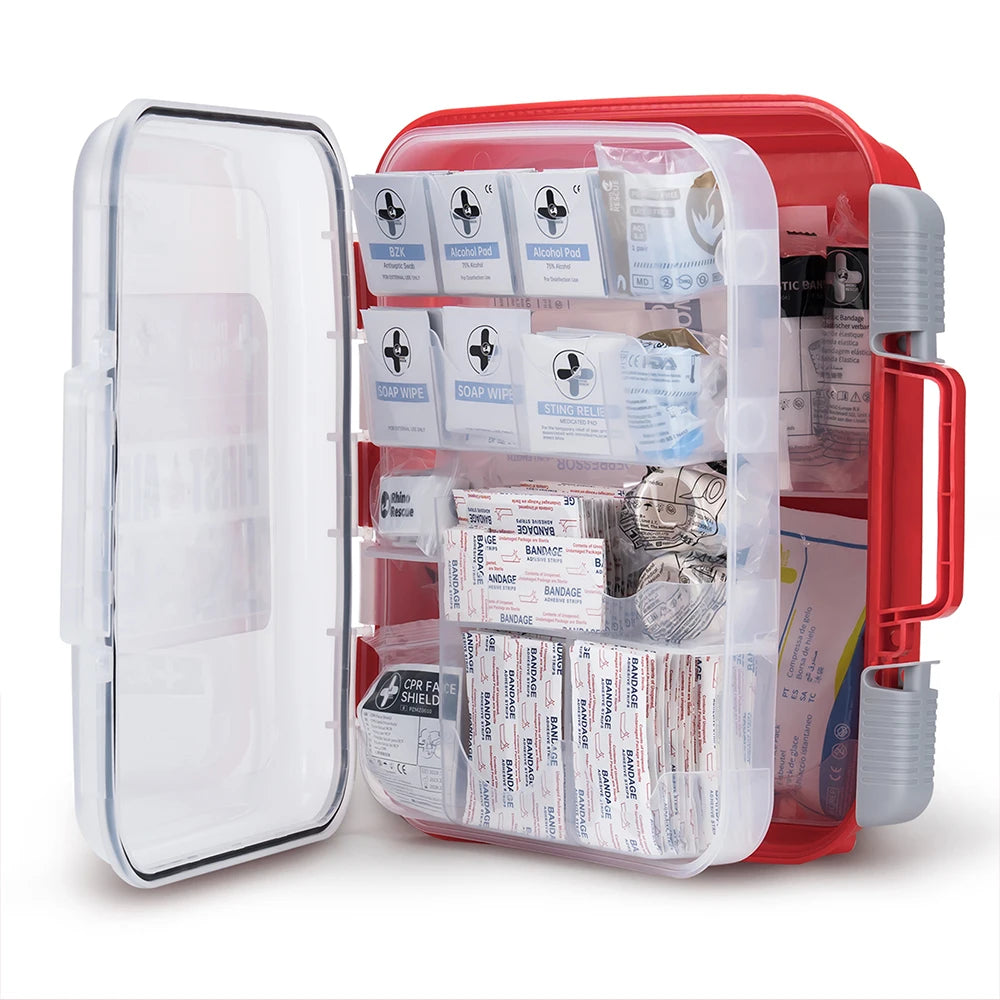 RESCUE 350 Pieces OSHA All-Purpose First Aid Kit,