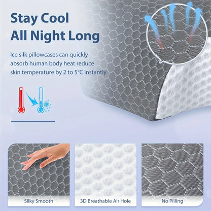 Cervical Memory Foam Pillow Pillows For Neck Shoulder Pain. Ergonomic Orthopedic Sleeping