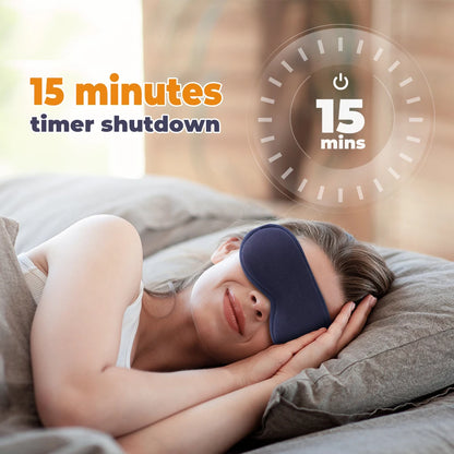 Electric Hot Compress Eye Massage Instrument with Heat Vibration Eye Mask Sleep Aid Device Relieve Eye Fatigue