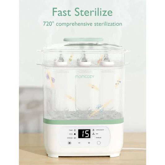 Baby Bottle Sterilizer and Dryer, 8-in-1 Electric