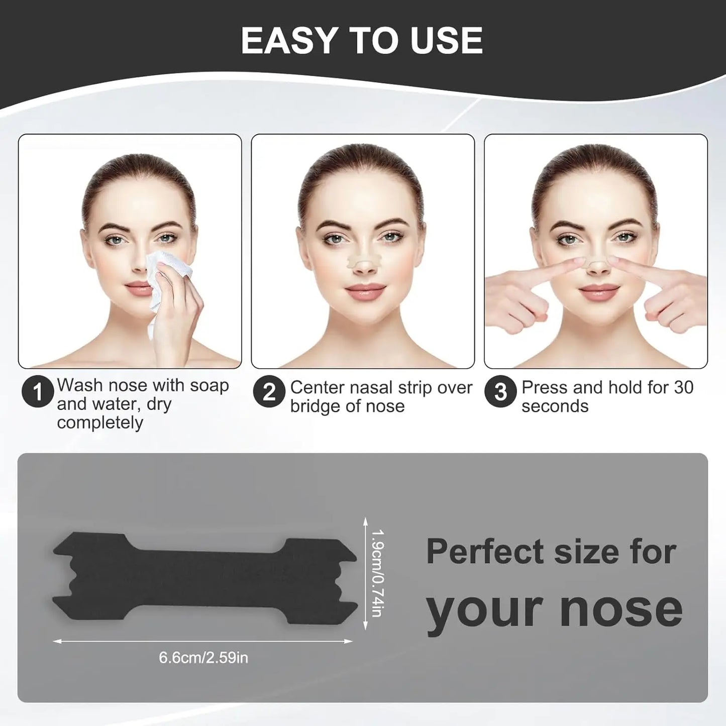 Nose Strips Medical Grade Extra Strength Nasal Strips, Relief Strips for Sleep