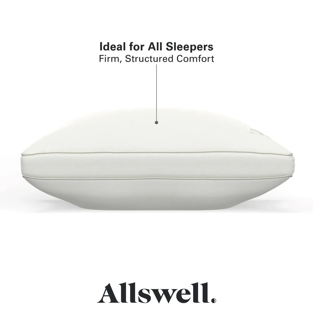 Down Alternative Bed Pillow 2 Pack Antimicrobial Hypoallergenic Firm Support