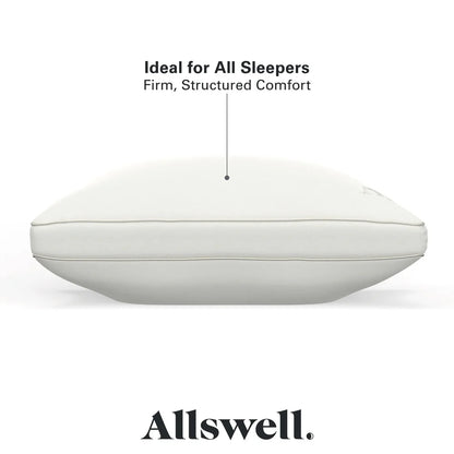 Down Alternative Bed Pillow 2 Pack Antimicrobial Hypoallergenic Firm Support