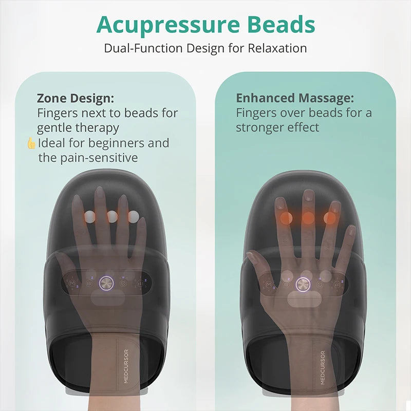 Wireless Electric Hand Massager -Acupoint Massager Finger Arthritis Numbness Muscle Relaxation