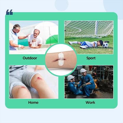 RESCUE Zip Stitch 6pcs with Wound Dressings, Wound Closure Strips,