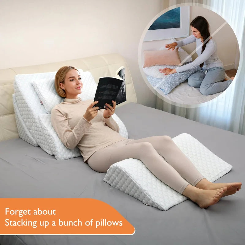 Back Support for Sleeping, Memory Foam Wedge for Lower Back