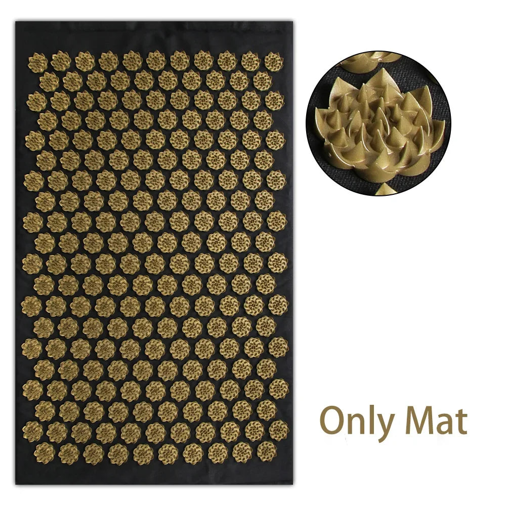 Eco Lotus Spike Mat Acupuncture Massage Cushion for Neck Foot Back and Yoga