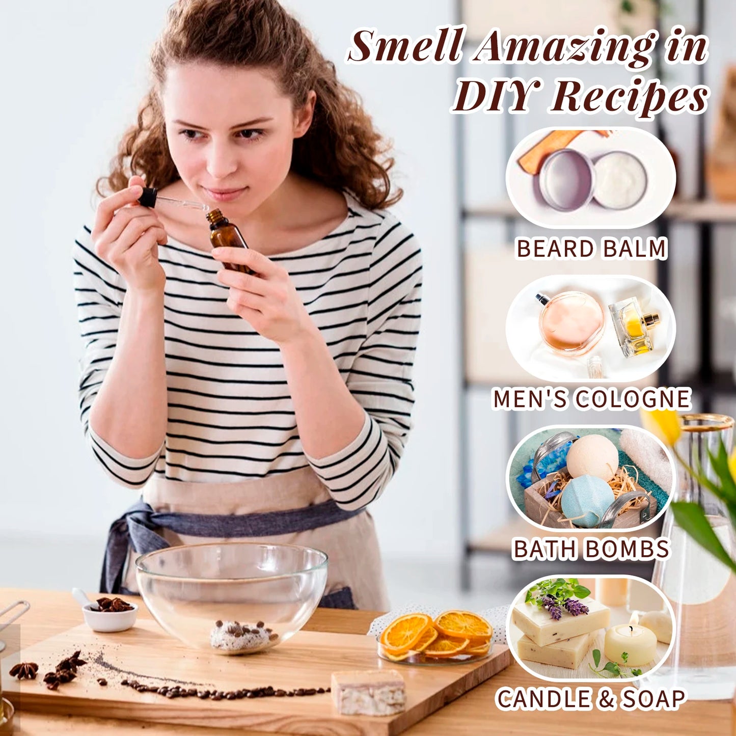 Woody Fragrance Oils Set, for Aromatherapy Diffuser Humidifier