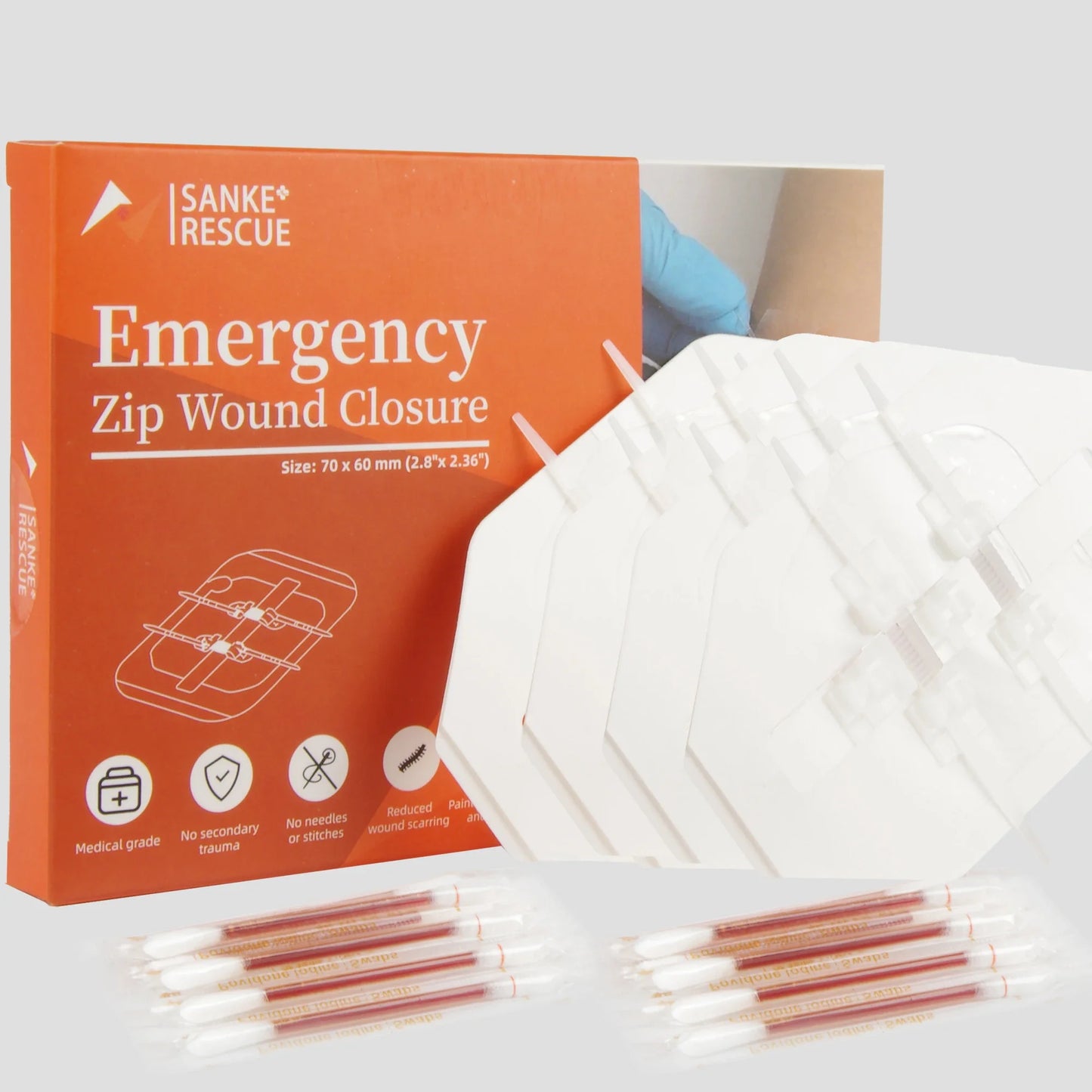 Zipper Band-aid Painless Wound Closure Device Suture-free Wound Dressing