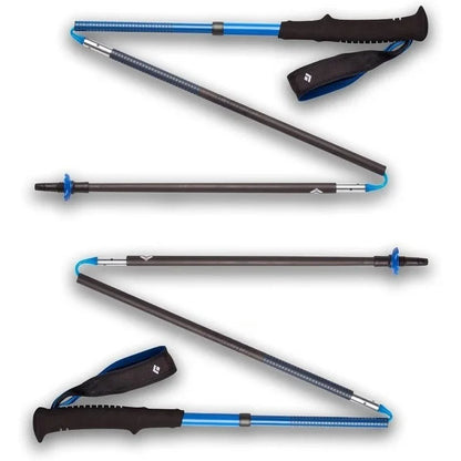 Pair of Foldable, Ultra Lightweight, Fixed Length Carbon Fiber Hiking Poles