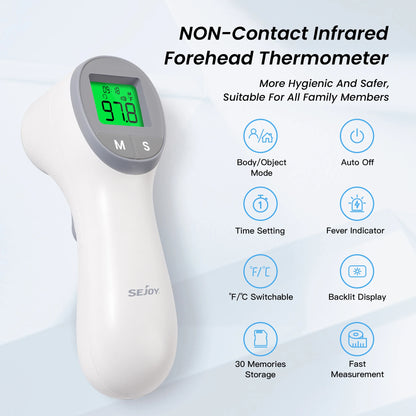 Infrared Digital Thermometer Forehead Ear Body