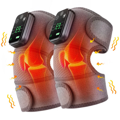 Electric Heated Vibration Knee Massage Physiotherapy Pad 3 in 1 Massager