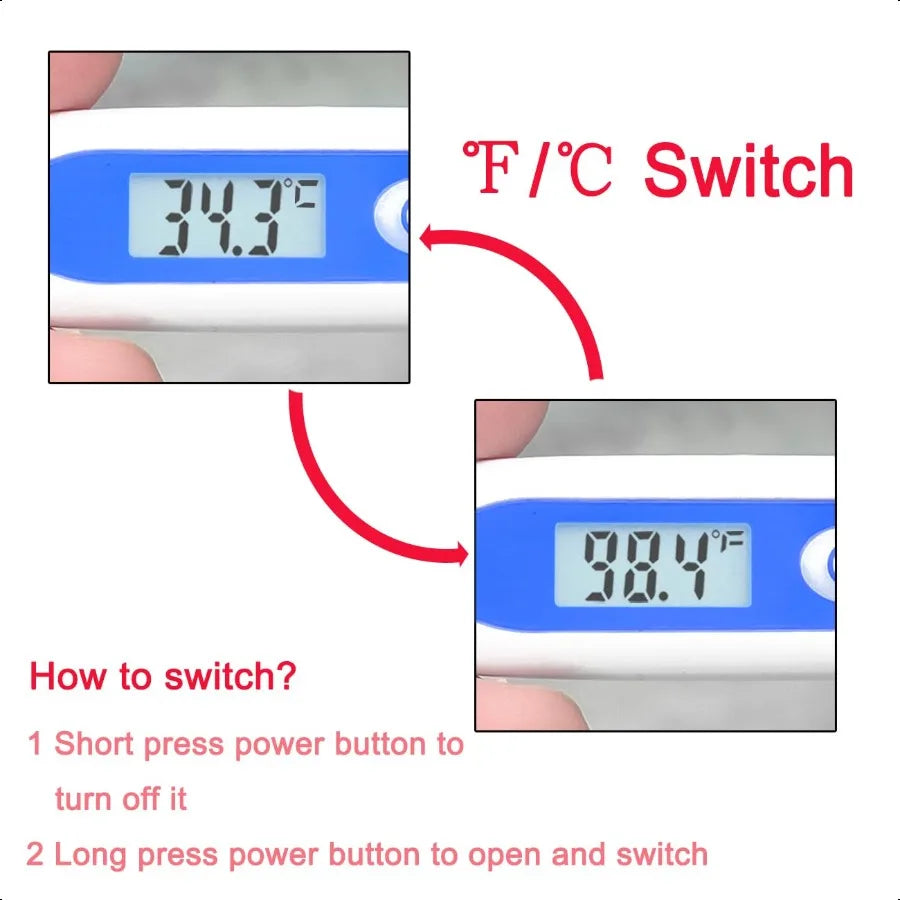 Oral Thermometer Digital Thermometer for Fever A Pack of 4