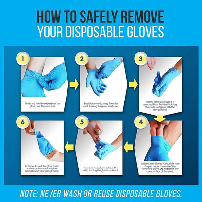 Nitrile Disposable Gloves Powder Free Soft Comfortable Texture