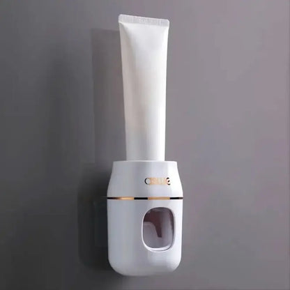 1pc Toothpaste Squeezer & Storage Rack - Easy Automatic Toothpaste Refills