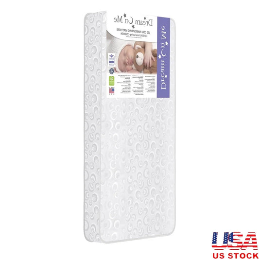 Lightweight Two-layer Crib Toddler Mattress with Coils Green guard technology Gold Certified & Waterproof