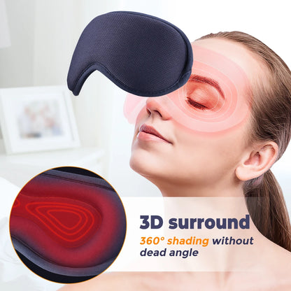 Electric Hot Compress Eye Massage Instrument with Heat Vibration Eye Mask Sleep Aid Device Relieve Eye Fatigue