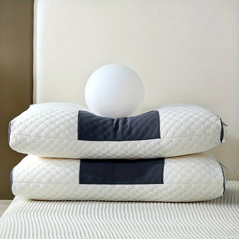 Soft Adjustable Ergonomic Knitted Massage Neck Pillow Orthopedic Contour Support Pillow