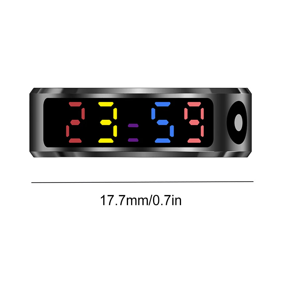 Smart Ring with Display Screen and Touch Health Manager Wireless for Heart Rate Blood Oxygen Monitor