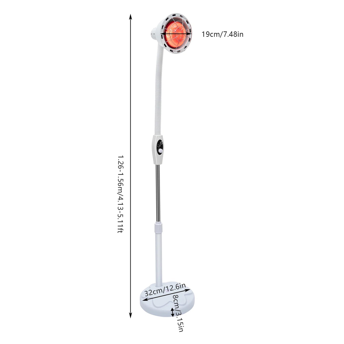 Adjustable Infrared Heat Lamp for Muscle and Joint Pain Relief