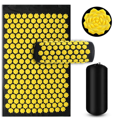 Eco Lotus Spike Mat Acupuncture Massage Cushion for Neck Foot Back and Yoga
