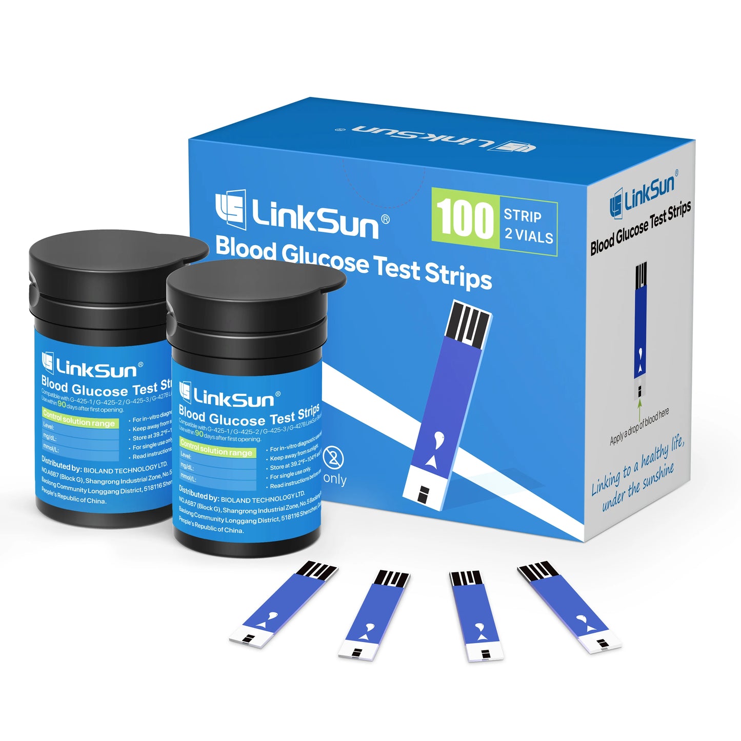 Glucometer 50/100pcs Diabetes Tester Blood Sugar Monitor Digital - Complete Kit