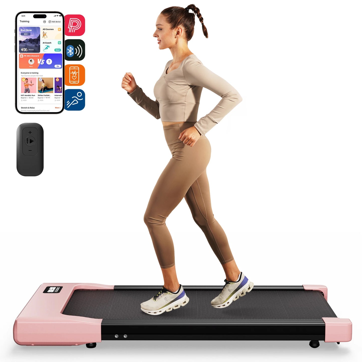 Walking Pad Under Desk Treadmill 2 in 1 Portable Treadmill
